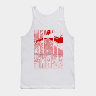 Kinshasa, DR Congo City Map Typography - Oriental Tank Top